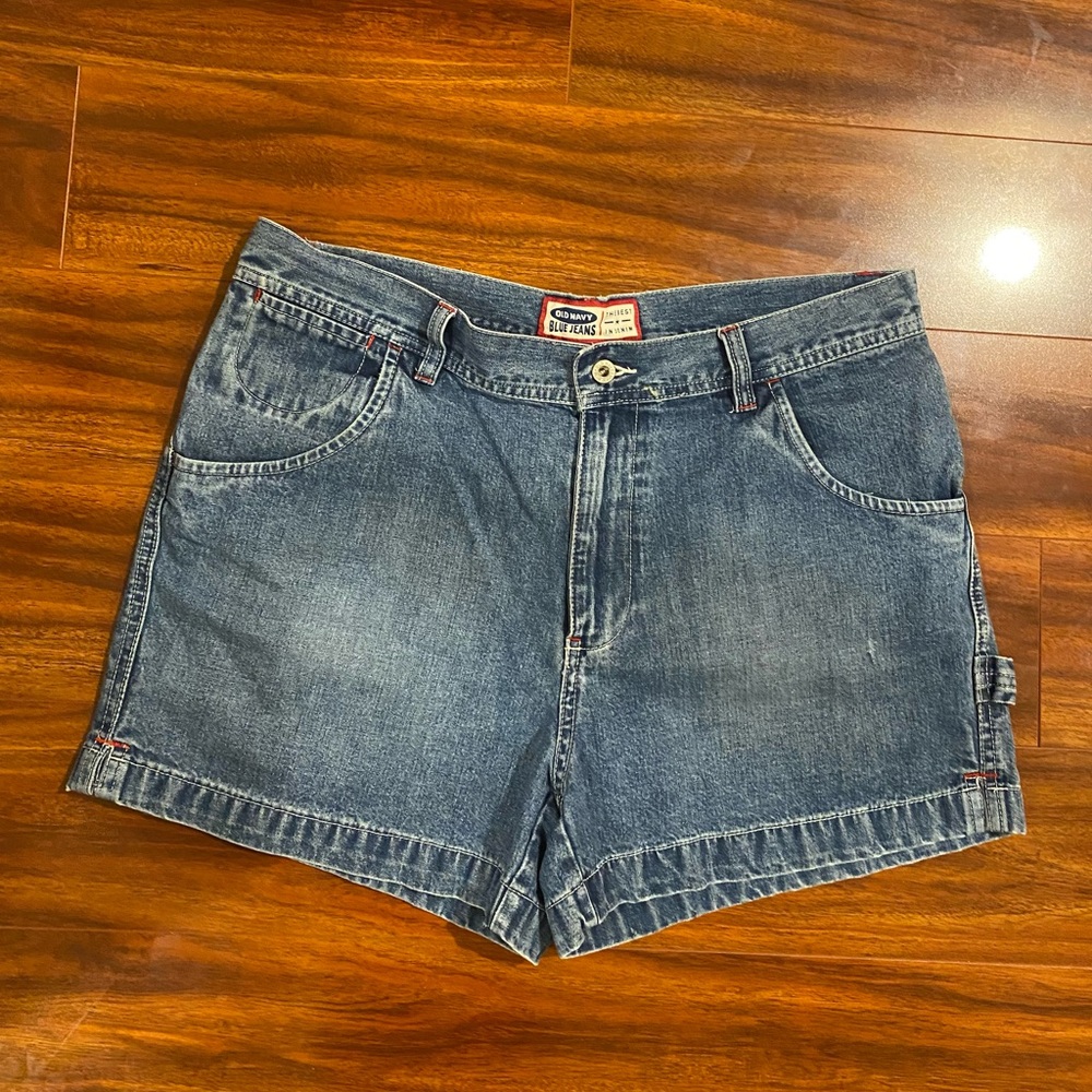 Old Navy Blue Denim Jean Shorts Vintage Y2K Size 10